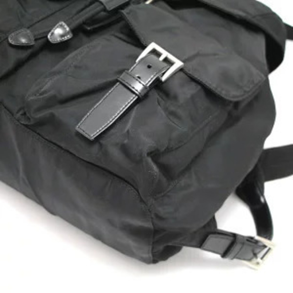 Prada backpack triangular double pockets black - Picture 4 of 7